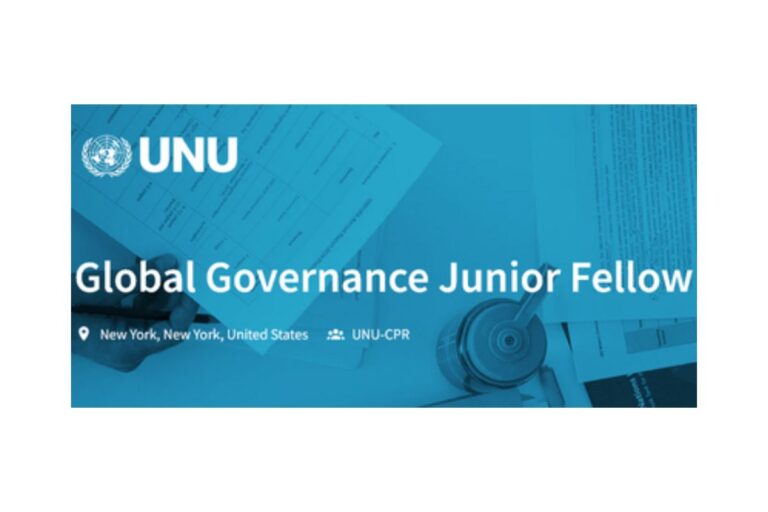 Global Governance Junior Fellow (Estagiário) - Emprego Em Angola 2024