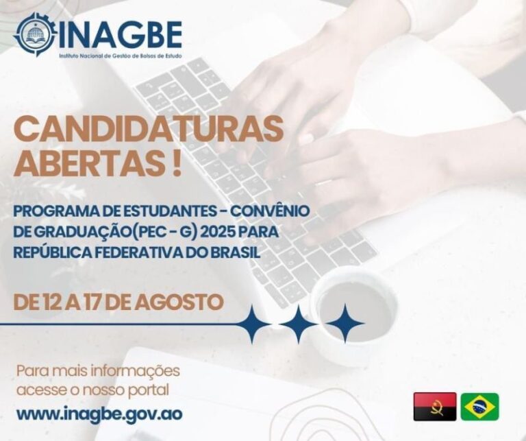 Está Aberto O Processo De Candidaturas A 25 Bolsas De Estudo Para O Brasil Emprego Em Angola 2025